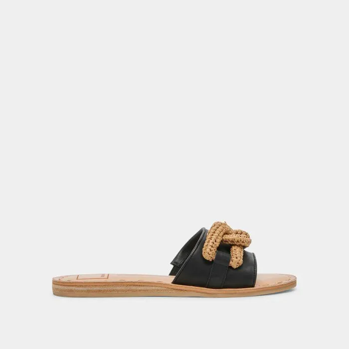 Sandals Shop Dolce Vita Desa Sandals Black Leather Black Leather
