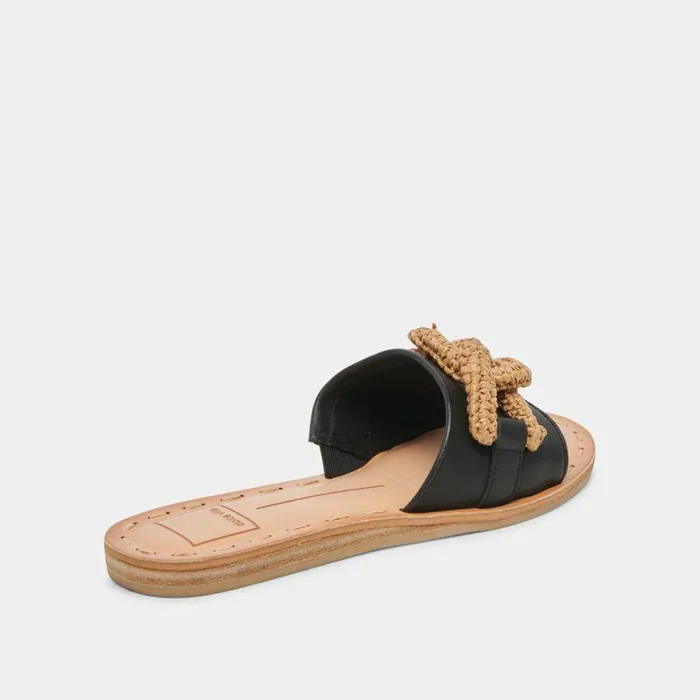 Sandals Shop Dolce Vita Desa Sandals Black Leather Black Leather