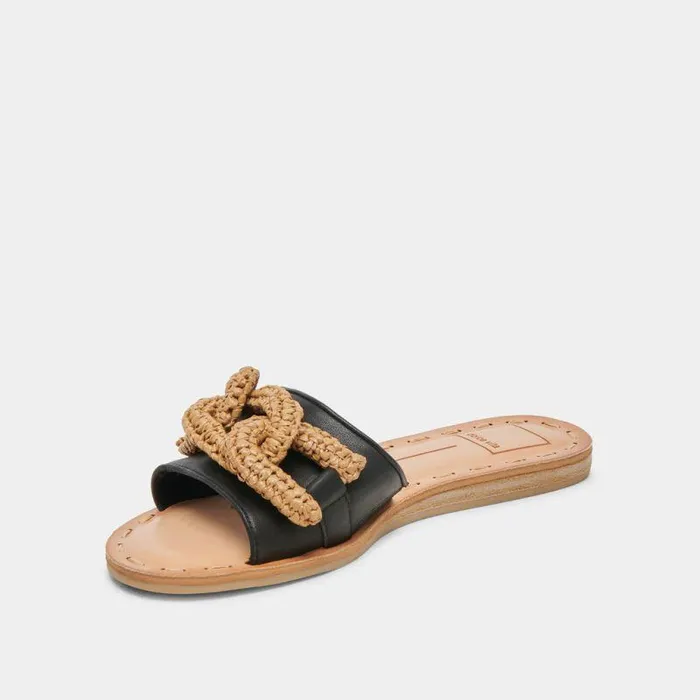 Sandals Shop Dolce Vita Desa Sandals Black Leather Black Leather