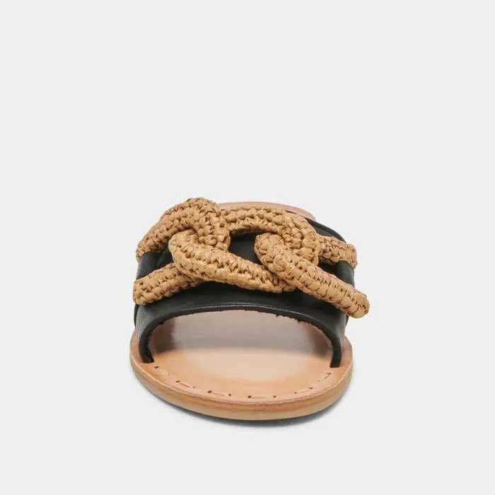 Sandals Shop Dolce Vita Desa Sandals Black Leather Black Leather