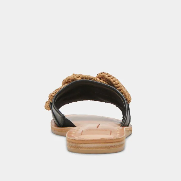 Sandals Shop Dolce Vita Desa Sandals Black Leather Black Leather