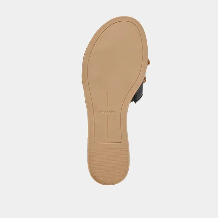 Sandals Shop Dolce Vita Desa Sandals Black Leather Black Leather