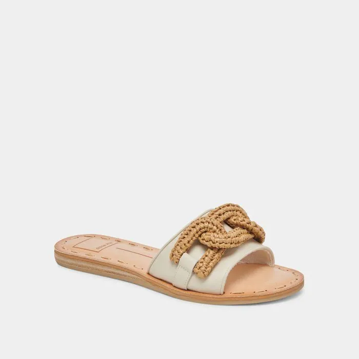 Sandals Shop Dolce Vita Desa Sandals Ivory Leather Ivory Leather