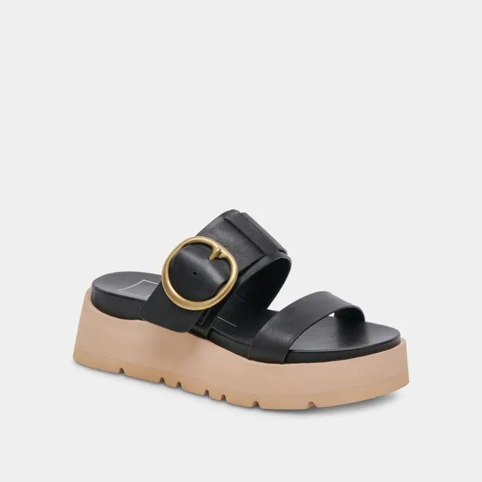Sandals Shop Dolce Vita Dex Sandals Black Leather Black Leather