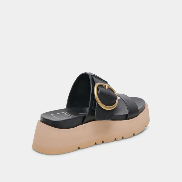 Sandals Shop Dolce Vita Dex Sandals Black Leather Black Leather