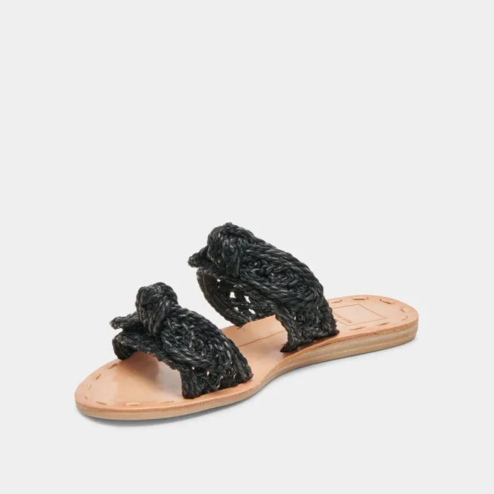 Sandals Shop Dolce Vita Dinah Sandals Onyx Raffia Onyx Raffia