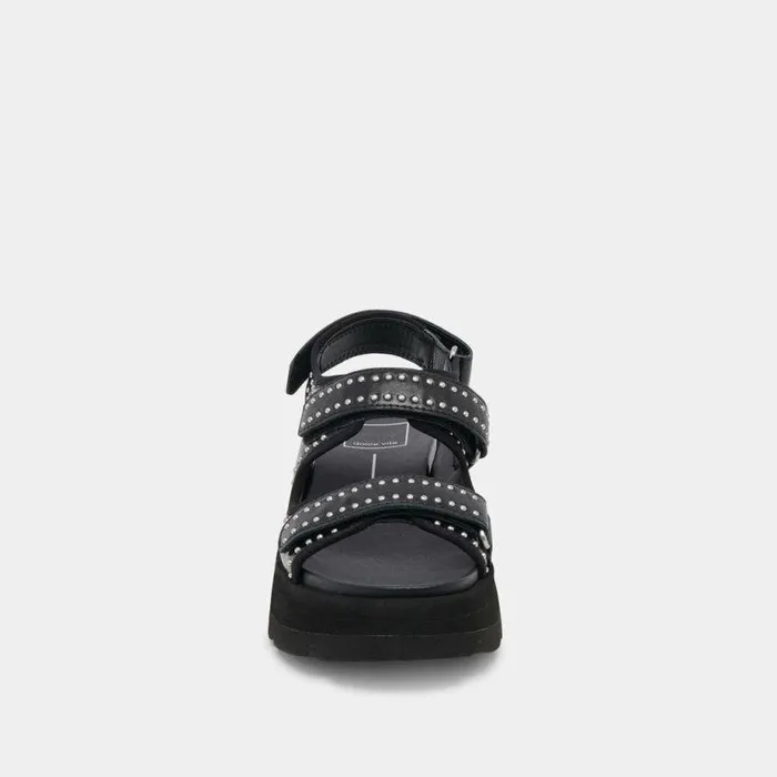 Sandals Shop Dolce Vita Dubai Stud Sandals Midnight Crinkle Patent Midnight Crinkle Patent