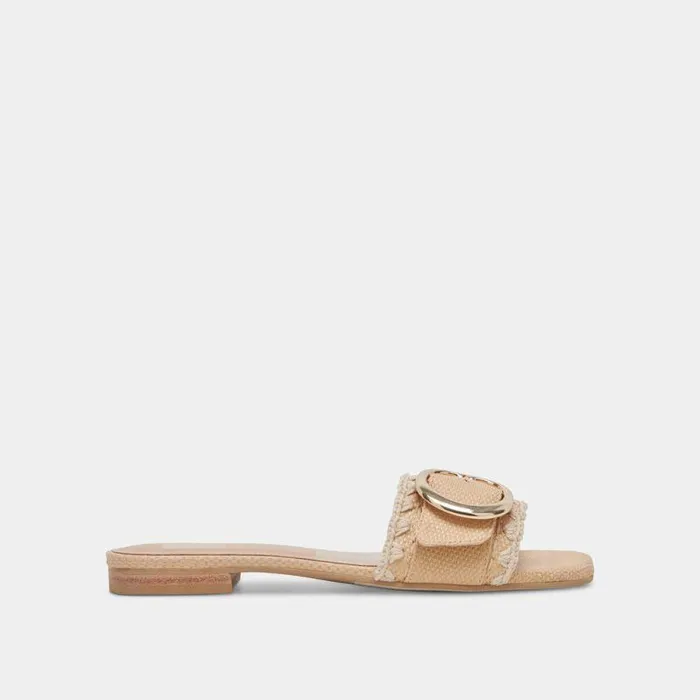 Sandals Shop Dolce Vita Grecia Sandals Lt Natural Raffia Lt Natural Raffia