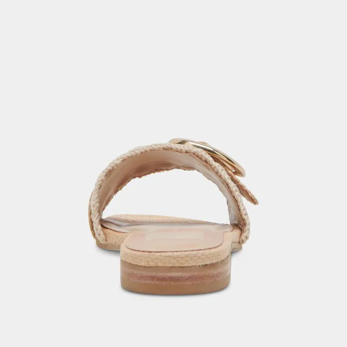 Sandals Shop Dolce Vita Grecia Sandals Lt Natural Raffia Lt Natural Raffia