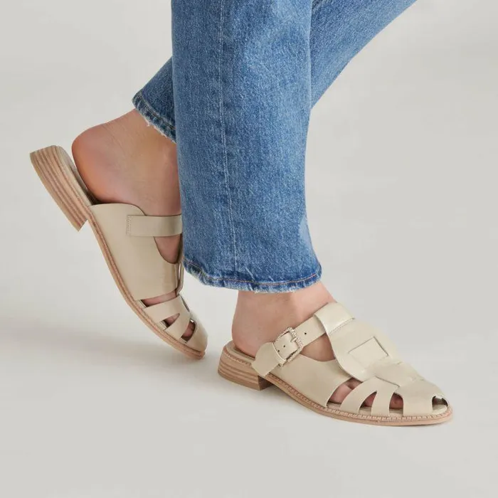 Sandals Shop Dolce Vita Hippie Flats Sand Crinkle Patent Sand Crinkle Patent