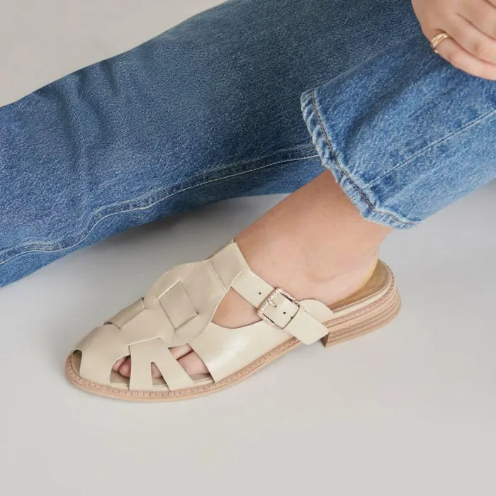 Sandals Shop Dolce Vita Hippie Flats Sand Crinkle Patent Sand Crinkle Patent