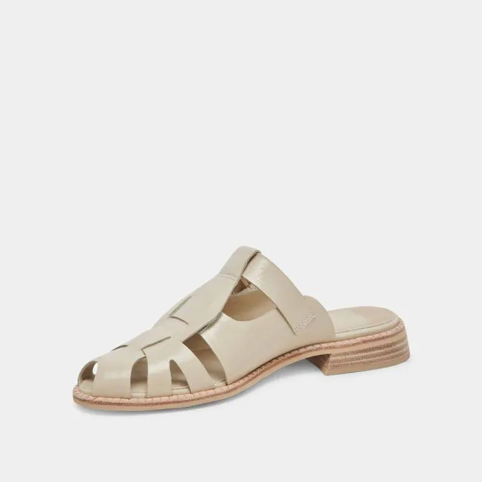 Sandals Shop Dolce Vita Hippie Flats Sand Crinkle Patent Sand Crinkle Patent