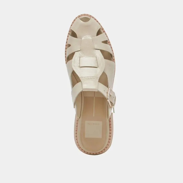 Sandals Shop Dolce Vita Hippie Flats Sand Crinkle Patent Sand Crinkle Patent