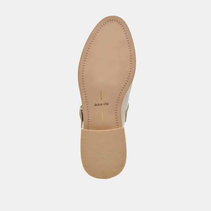 Sandals Shop Dolce Vita Hippie Flats Sand Crinkle Patent Sand Crinkle Patent