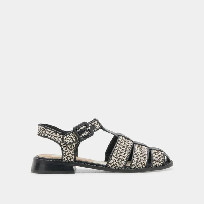 Sandals Shop Dolce Vita Holis Sandals Black Multi Raffia Black Multi Raffia