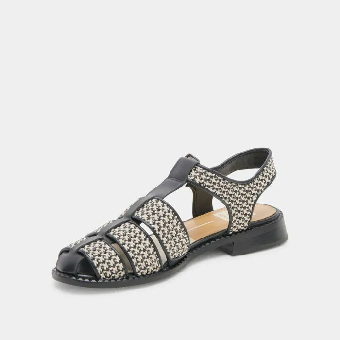 Sandals Shop Dolce Vita Holis Sandals Black Multi Raffia Black Multi Raffia