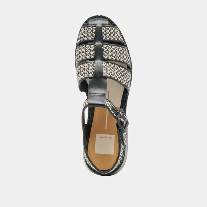 Sandals Shop Dolce Vita Holis Sandals Black Multi Raffia Black Multi Raffia