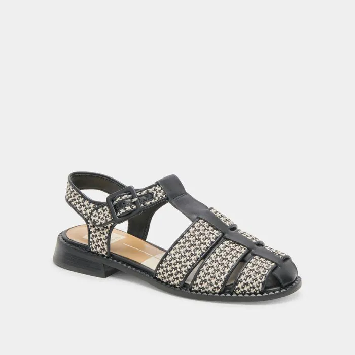 Sandals Shop Dolce Vita Holis Sandals Black Multi Raffia Black Multi Raffia