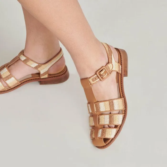 Sandals Shop Dolce Vita Holis Sandals Tan Multi Raffia Tan Multi Raffia
