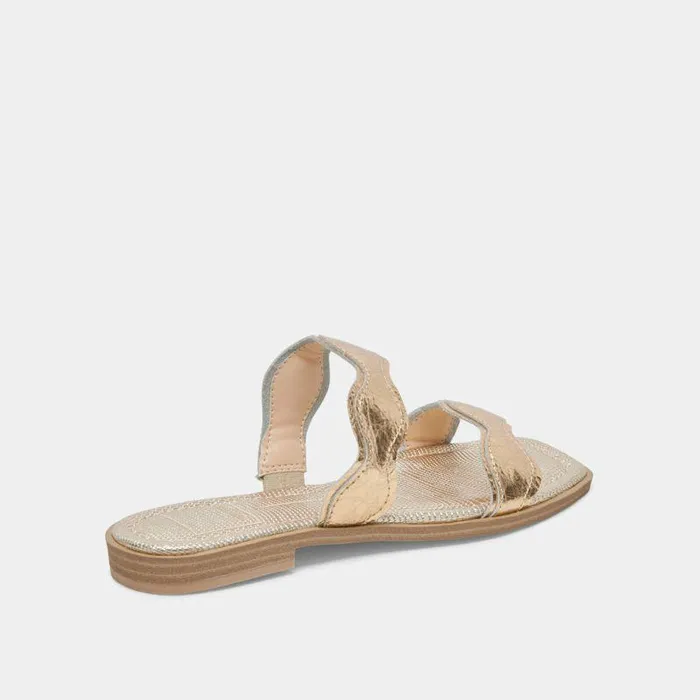 Sandals Shop Dolce Vita Ilva Sandals Gold Distressed Leather Gold Distressed Leather