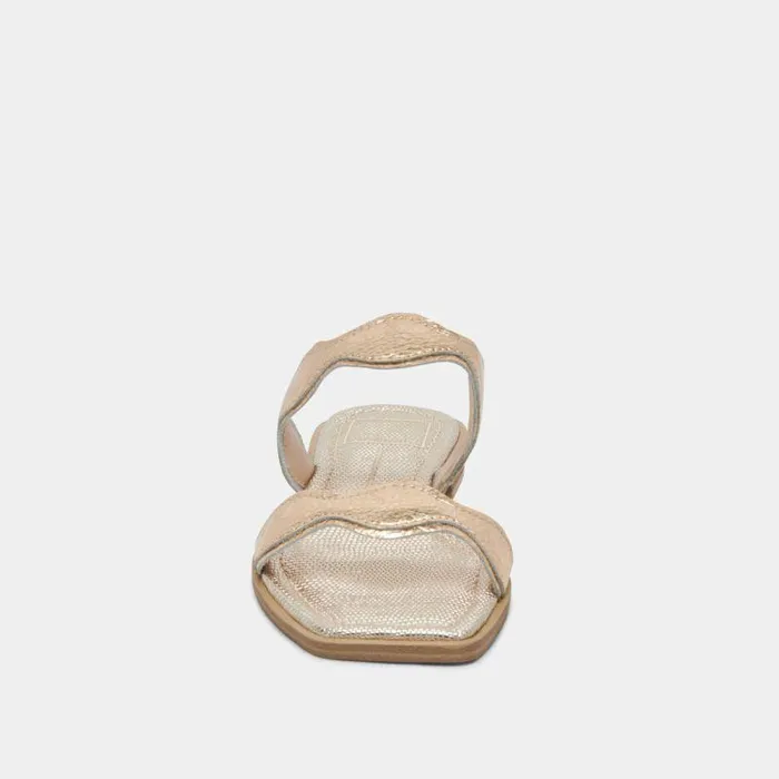 Sandals Shop Dolce Vita Ilva Sandals Gold Distressed Leather Gold Distressed Leather
