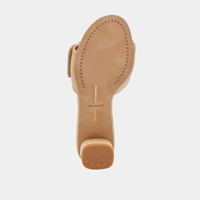 Sandals Shop Dolce Vita Laika Heels Lt Natural Raffia Lt Natural Raffia