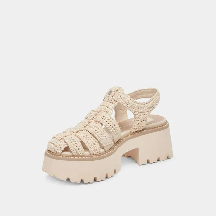 Sandals Shop Dolce Vita Lasly Sandals Oatmeal Knit Oatmeal Knit