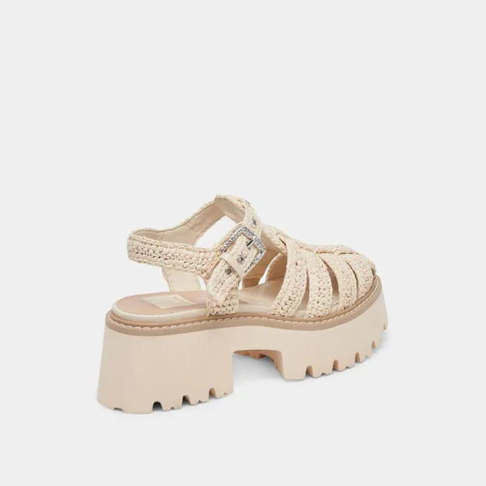 Sandals Shop Dolce Vita Lasly Sandals Oatmeal Knit Oatmeal Knit