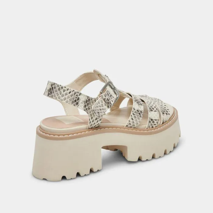 Sandals Shop Dolce Vita Latice Sandals Grey White Embossed Leather Grey White Embossed Leather