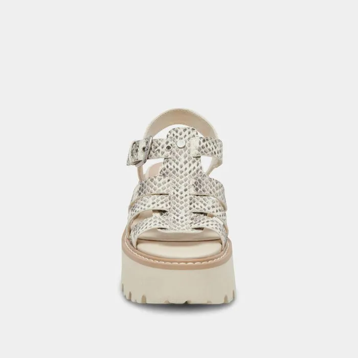 Sandals Shop Dolce Vita Latice Sandals Grey White Embossed Leather Grey White Embossed Leather
