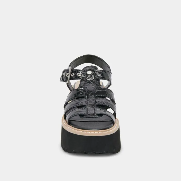Sandals Shop Dolce Vita Latice Sandals Midnight Embossed Leather Midnight Embossed Leather