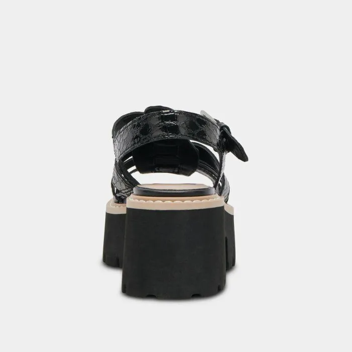 Sandals Shop Dolce Vita Latice Sandals Midnight Embossed Leather Midnight Embossed Leather