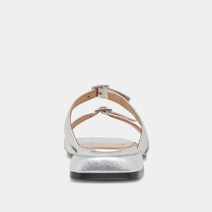 Sandals Shop Dolce Vita Lavern Sandals Silver Metallic Leather Silver Metallic Leather
