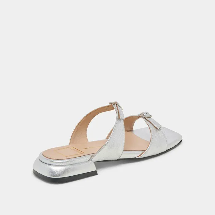 Sandals Shop Dolce Vita Lavern Sandals Silver Metallic Leather Silver Metallic Leather