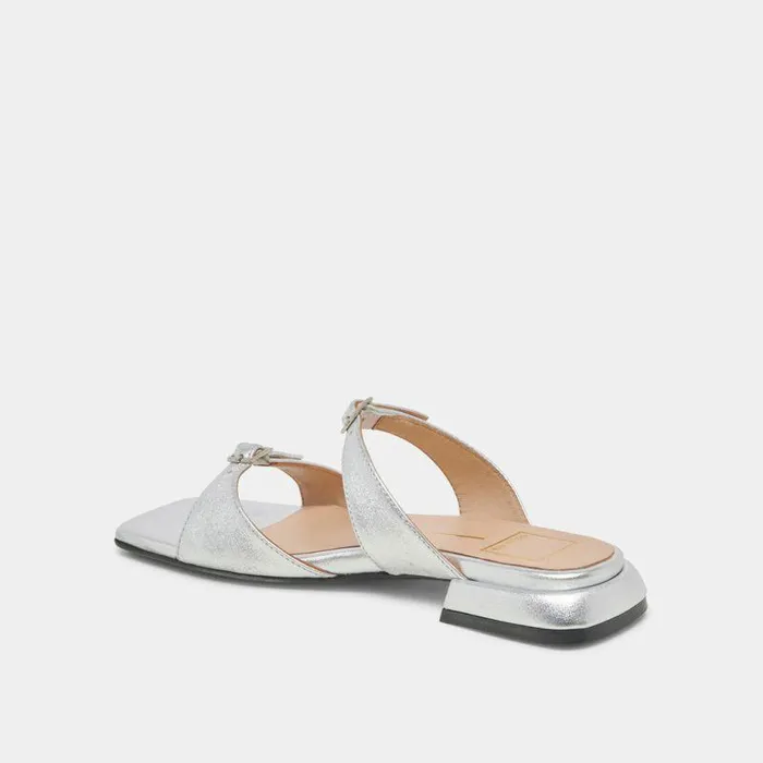 Sandals Shop Dolce Vita Lavern Sandals Silver Metallic Leather Silver Metallic Leather