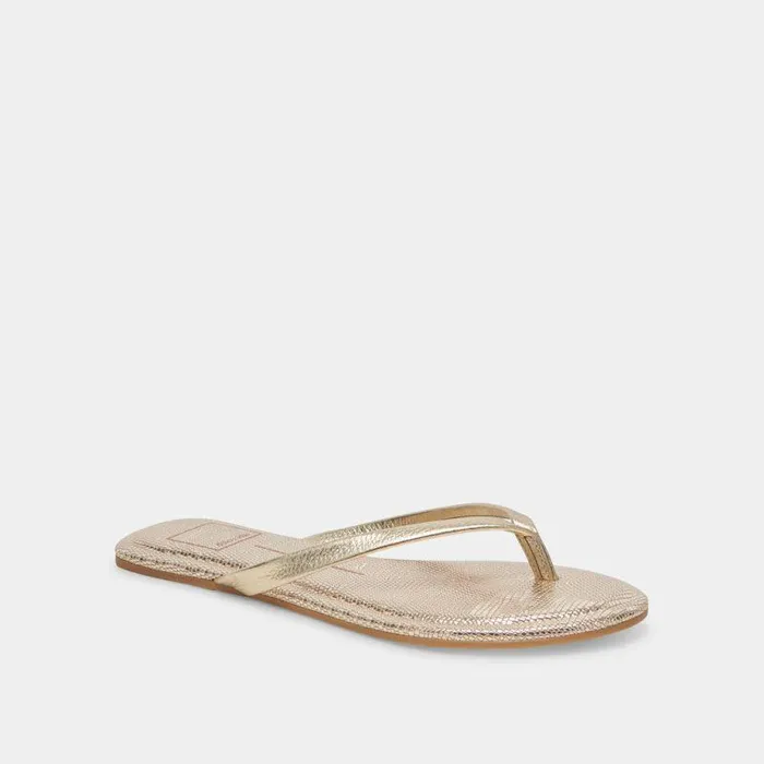 Sandals Shop Dolce Vita Layney Sandals Light Gold Metallic Leather Light Gold Metallic Leather