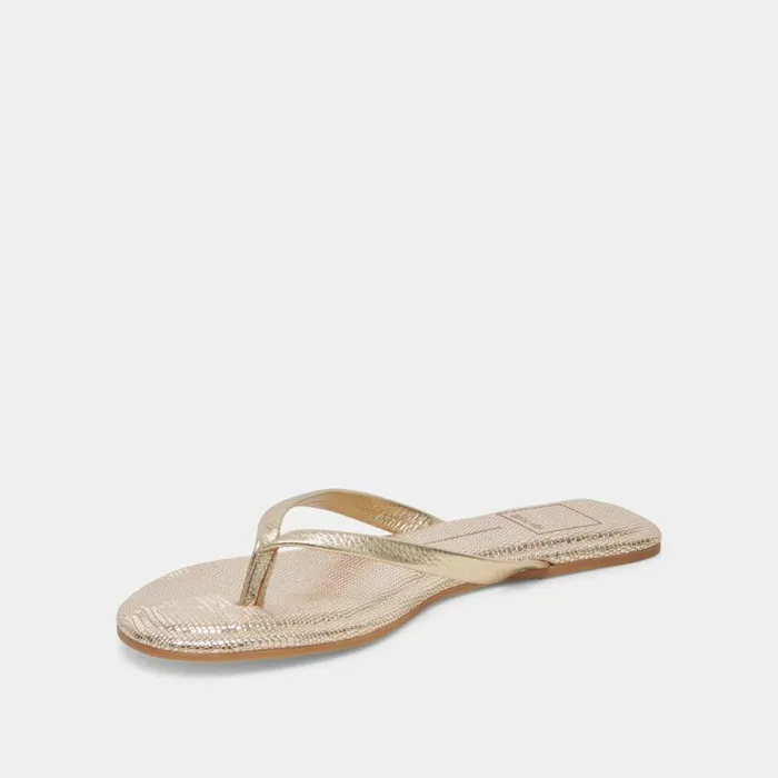 Sandals Shop Dolce Vita Layney Sandals Light Gold Metallic Leather Light Gold Metallic Leather