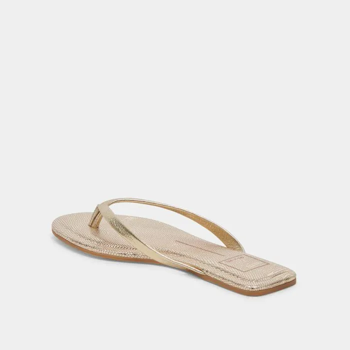 Sandals Shop Dolce Vita Layney Sandals Light Gold Metallic Leather Light Gold Metallic Leather