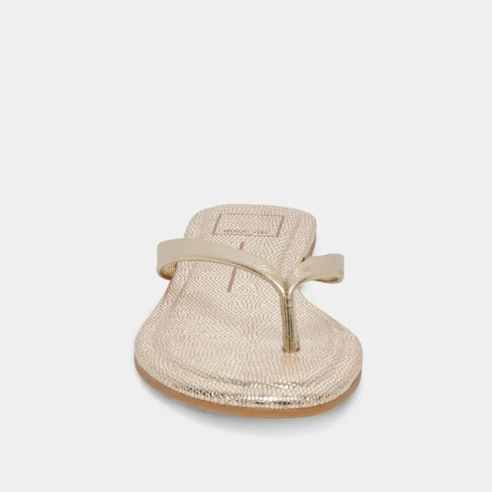 Sandals Shop Dolce Vita Layney Sandals Light Gold Metallic Leather Light Gold Metallic Leather