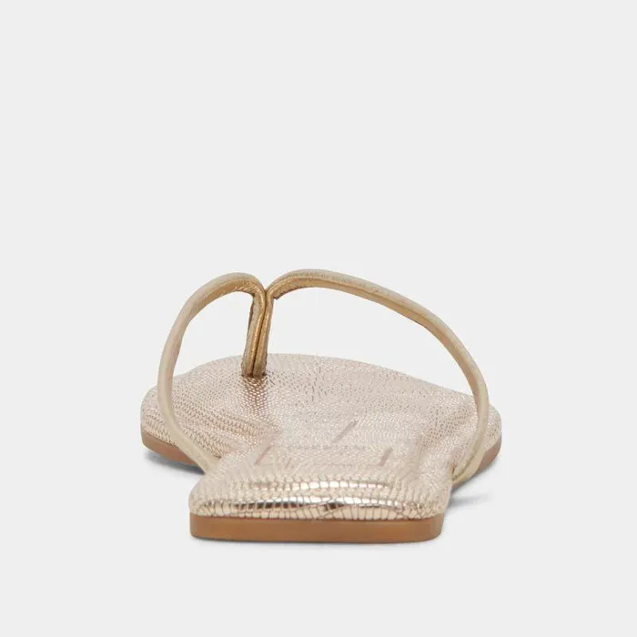 Sandals Shop Dolce Vita Layney Sandals Light Gold Metallic Leather Light Gold Metallic Leather