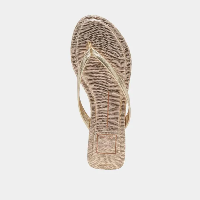 Sandals Shop Dolce Vita Layney Sandals Light Gold Metallic Leather Light Gold Metallic Leather