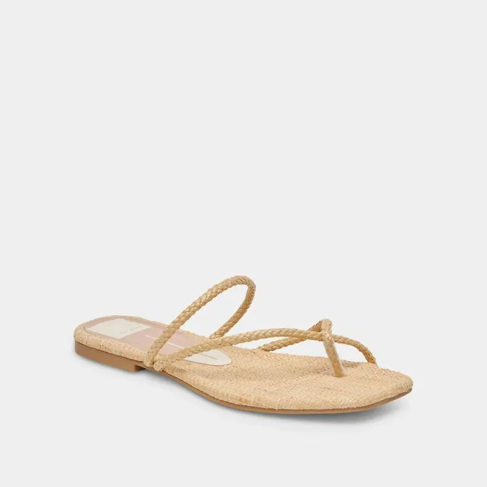 Sandals Shop Dolce Vita Leanna Sandals Lt Natural Raffia Lt Natural Raffia
