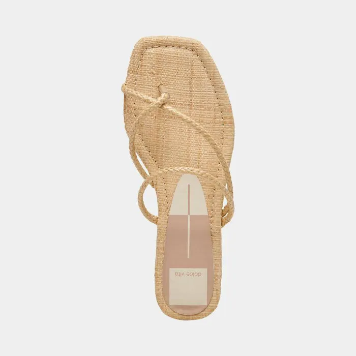 Sandals Shop Dolce Vita Leanna Sandals Lt Natural Raffia Lt Natural Raffia
