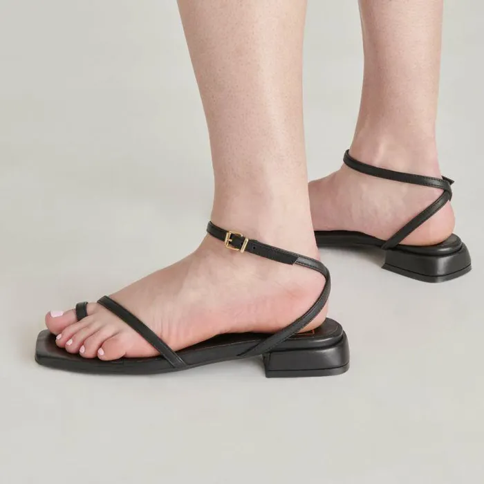 Sandals Shop Dolce Vita Lexi Sandals Black Leather Black Leather