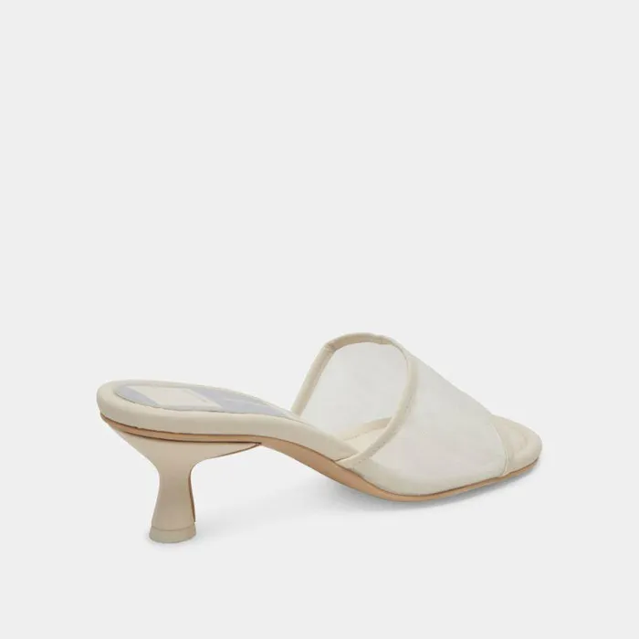 Sandals Shop Dolce Vita Meeza Heels Ivory Mesh Ivory Mesh