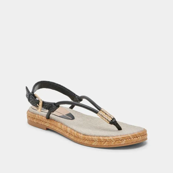 Sandals Shop Dolce Vita Meryl Sandals Black Leather Black Leather