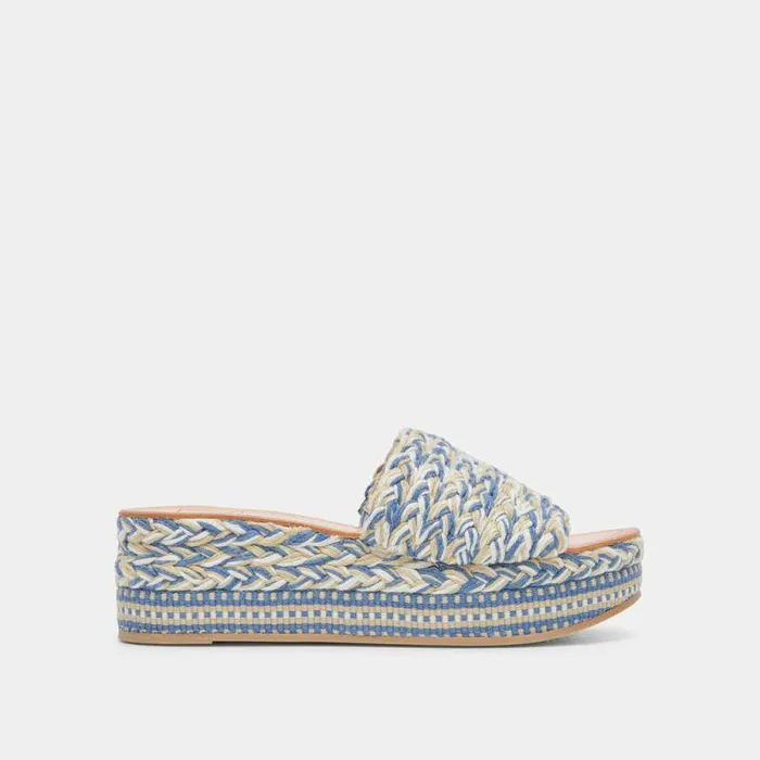 Sandals Shop Dolce Vita Pazli Sandals Blue Multi Woven Blue Multi Woven