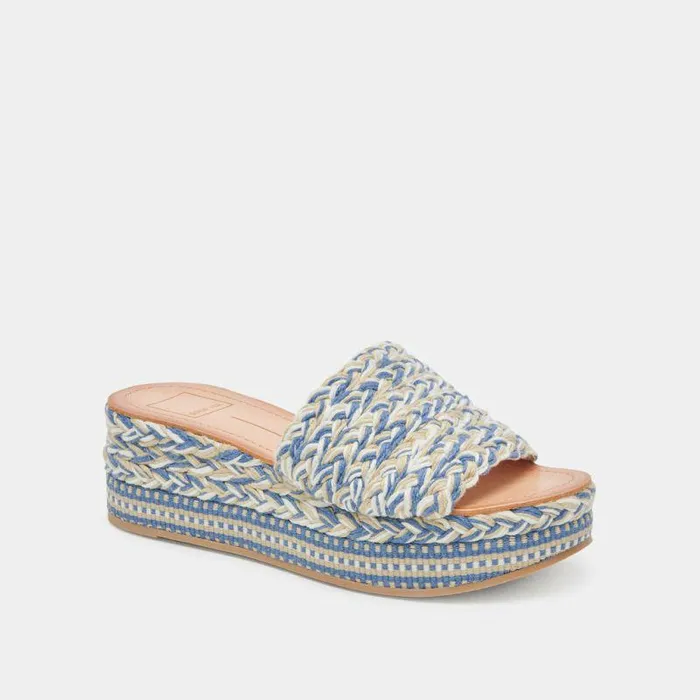 Sandals Shop Dolce Vita Pazli Sandals Blue Multi Woven Blue Multi Woven
