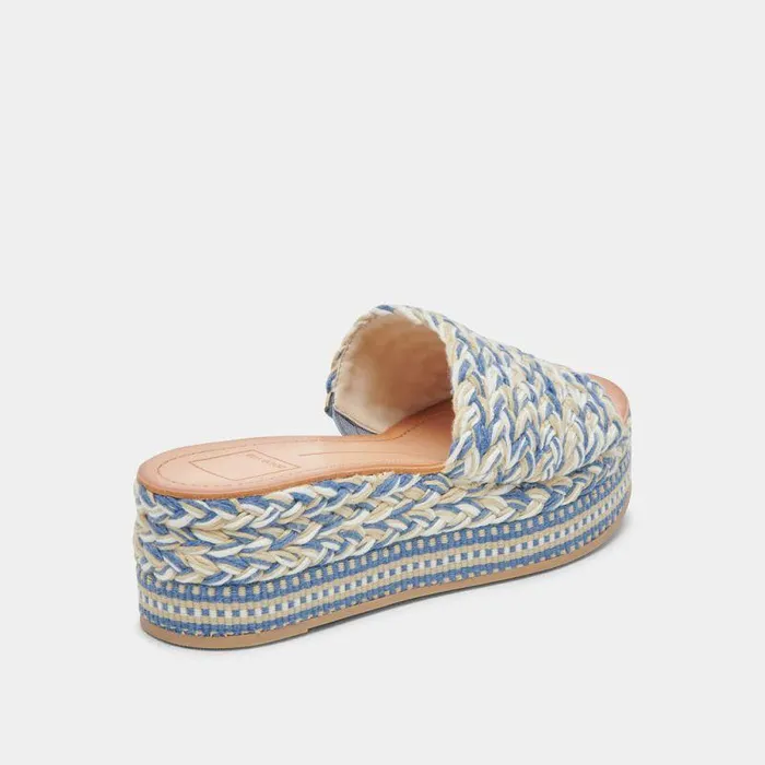 Sandals Shop Dolce Vita Pazli Sandals Blue Multi Woven Blue Multi Woven