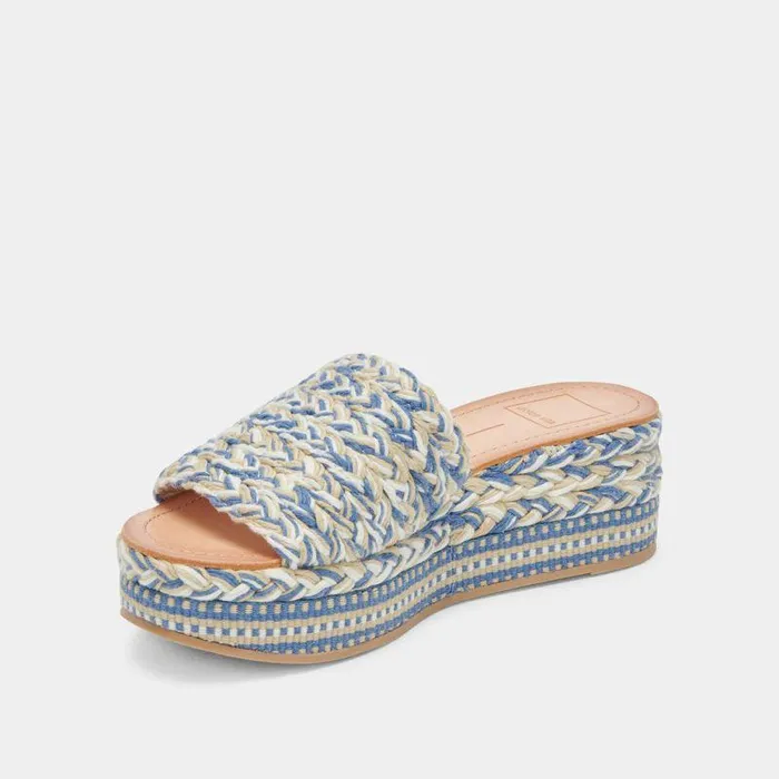 Sandals Shop Dolce Vita Pazli Sandals Blue Multi Woven Blue Multi Woven